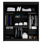 Guarda Roupa Casal Espelho 3 Portas 4 Gavetas Miami Fama Móve