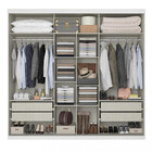 Guarda Roupa Casal Espelho 3 Portas 4 Gavetas Prime Plus Slim