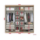 Guarda Roupa Casal Espelho 3 Portas 4 Gavetas Prime Plus Slim