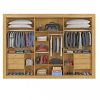 Guarda Roupa Casal Espelho 3 Portas 6 Gavetas Flex Vitoria Mó