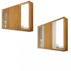 Guarda Roupa Casal Espelho 3 Portas 6 Gavetas Flex Vitoria Mó