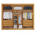 Guarda Roupa Casal Espelho 3 Portas 6 Gavetas Flex Zuma Made