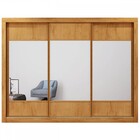 Guarda Roupa Casal Espelho 3 Portas 6 Gavetas Flex Zuma Made