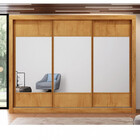 Guarda Roupa Casal Espelho 3 Portas 6 Gavetas Flex Zuma Made