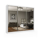 Guarda Roupa Casal Espelho 3 Portas 6 Gavetas Montenegro Tcil