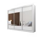 Guarda Roupa Casal Espelho 3 Portas 6 Gavetas Zuma Made Marcs