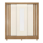 Guarda Roupa Casal Espelho 3 Portas De Correr 2 Gavetas Ravel