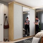 Guarda Roupa Casal Espelho 3 Portas Em Perfect Lugano