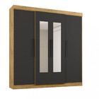 Guarda Roupa Casal Espelho 4 Portas 3 Gavetas Eb23066 Araplac