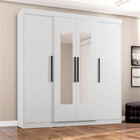 Guarda Roupa Casal Espelho 4 Portas 3 Gavetas Eb23066 Araplac