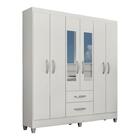 Guarda Roupa Casal Espelho 6 Portas 2 Gavetas Real Atualle