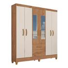 Guarda Roupa Casal Espelho 6 Portas 2 Gavetas Real Atualle