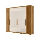 Guarda Roupa Casal Espelho 6 Portas 4 Gavetas Araguaia Moval