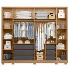 Guarda Roupa Casal Espelho 6 Portas 6 Gavetas Fascínio Albatr