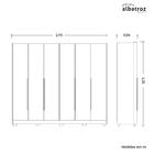 Guarda Roupa Casal Espelho 6 Portas 6 Gavetas Fascínio Albatr