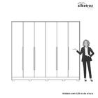 Guarda Roupa Casal Espelho 6 Portas 6 Gavetas Fascínio Albatr