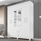 Guarda Roupa Casal Espelho 6p 2g Moden 150 Cm Incp