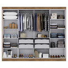 Guarda Roupa Casal Espelho 8 Portas 4 Gavetas Mdf Genebra Max