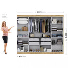 Guarda Roupa Casal Espelho 8 Portas 4 Gavetas Mdf Genebra Max