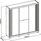Guarda Roupa Casal Espelho E Pés 3 Portas 4 Gavetas Alteza Dj
