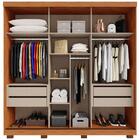 Guarda Roupa Casal Espelho Mdf 3 Pt Correr 32072 Dj Moveis