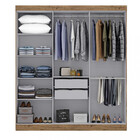 Guarda Roupa Casal Espelho Mdf 6 Portas 2 Gavetas Genebra Max