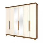 Guarda Roupa Casal Espelhos 6 Portas 5 Gavetas Belori Briz