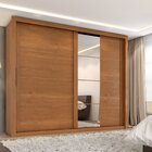 Guarda Roupa Casal Essencial 2 Portas De Correr 6 Gavetas Com