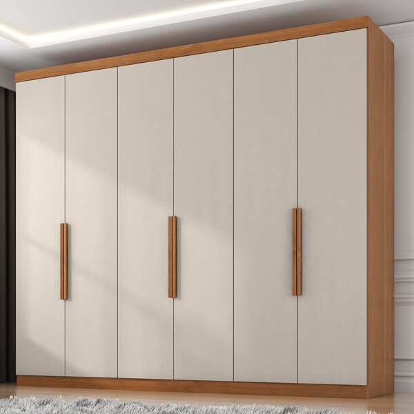 Guarda Roupa Casal Evidence Plus 6 Portas De Bater 4 Gavetas