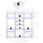 Guarda Roupa Casal Evidence Plus 6 Portas E 4 Gavetas - Zanzi