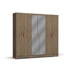 Guarda Roupa Casal F544 06 Portas Nogal - Kappesberg