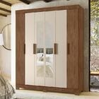Guarda Roupa Casal Facille 6 Portas Flex Com Espelho - Móveis
