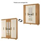 Guarda Roupa Casal Facille 6 Portas Flex Com Espelho - Móveis