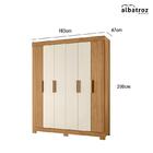 Guarda Roupa Casal Facille 6 Portas Flex - Móveis Albatroz