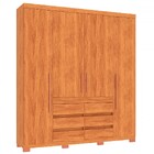 Guarda-roupa Casal Farnese 4 Portas 6 Gavetas Cinamomo - Pnr