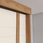 Guarda Roupa Casal Fazano Ripado 3 Portas Deslizantes Com Esp