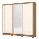 Guarda Roupa Casal Fazano Ripado 3 Portas Deslizantes Com Esp