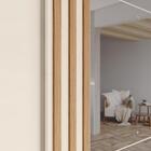 Guarda Roupa Casal Fazano Ripado 3 Portas Deslizantes Com Esp