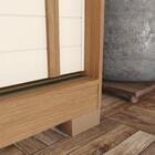 Guarda Roupa Casal Fazano Ripado 3 Portas Deslizantes Com Esp