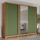 Guarda Roupa Casal Fazano Ripado 3 Portas Deslizantes Com Esp