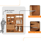 Guarda Roupa Casal Fenix 4 Portas 3 Gavetas Rufato