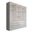 Guarda-roupa Casal Ferrara 3 Portas 9 Gavetas Branco - Panora