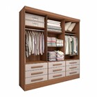 Guarda-roupa Casal Ferrara 3 Portas 9 Gavetas Com Espelho Cin