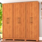 Guarda-roupa Casal Fiorini 6 Portas 4 Gavetas Cinamomo - Pnr