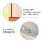 Guarda-roupa Casal Fiorini 6 Portas 4 Gavetas Cinamomo - Pnr