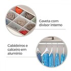 Guarda-roupa Casal Fiorini 6 Portas 4 Gavetas Cinamomo - Pnr