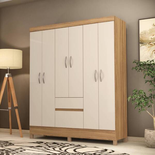 Guarda Roupa Casal Flash Ii 6 Portas 2 Gavetas Amendola Off W