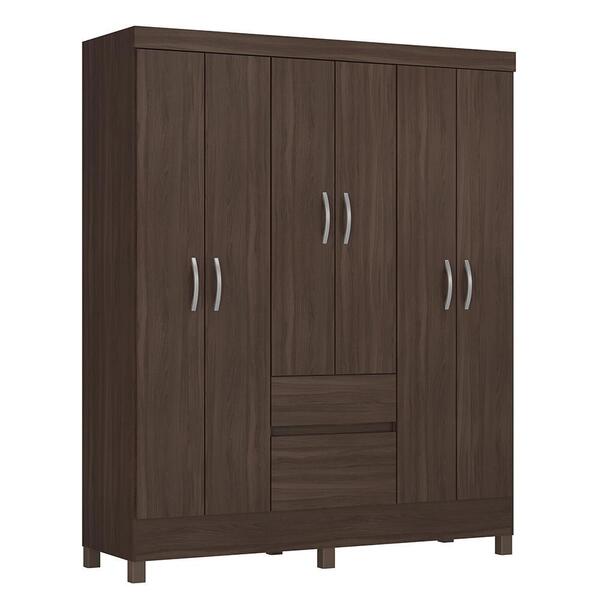 Guarda Roupa Casal Flash Ii 6 Portas E 2 Gavetas - Demóbile