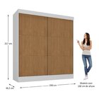 Guarda-roupa Casal Flex 2 Portas 3 Gavetas Pantanal