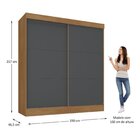 Guarda-roupa Casal Flex 2 Portas 3 Gavetas Pantanal